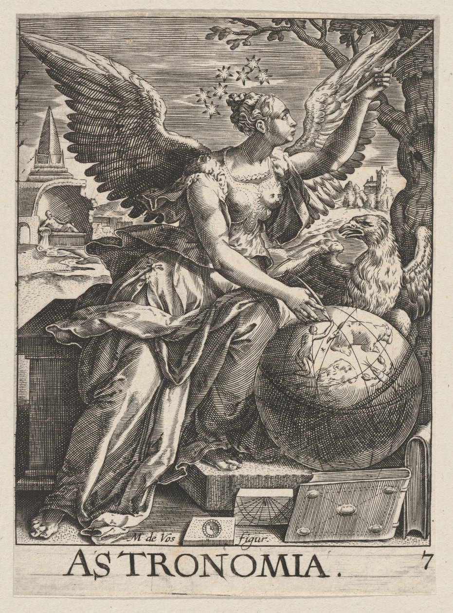 Tafel 7: Astronomia, aus Die sieben freien Künste, ca. 1628-66 von Paul Fürst