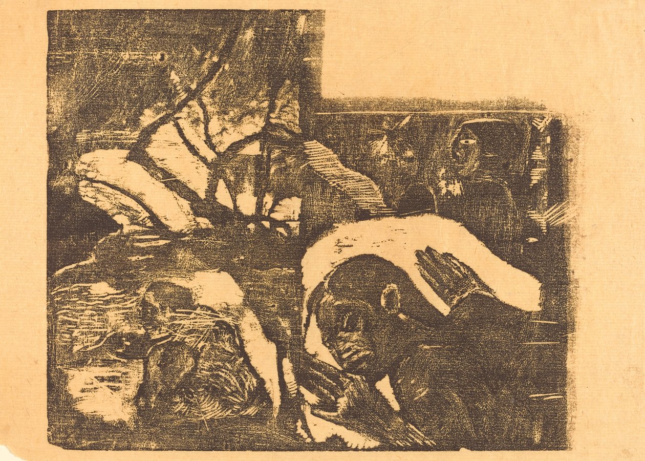Eine Maori-Frau im Wald; Manao Tupapau (Sie wird von einem Geist heimgesucht) von Paul Gauguin
