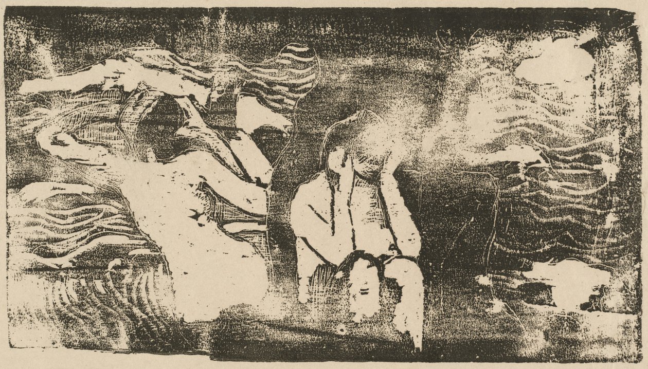 An den schwarzen Felsen von Paul Gauguin