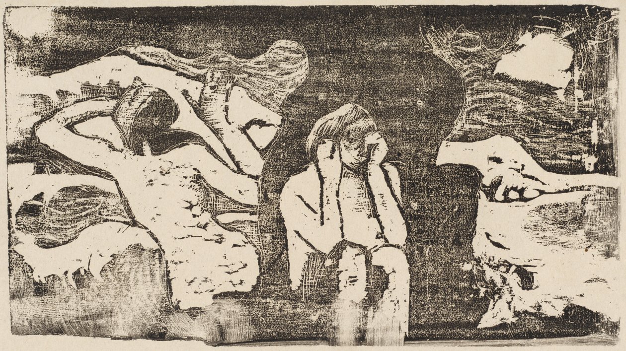 An den schwarzen Felsen von Paul Gauguin