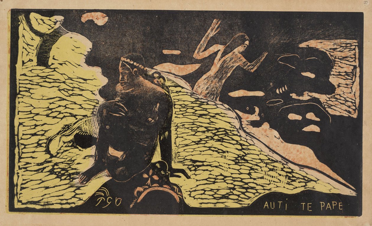 Auti Te Pape Frauen am Fluss aus der Serie Noa Noa, 1893-1894 von Paul Gauguin