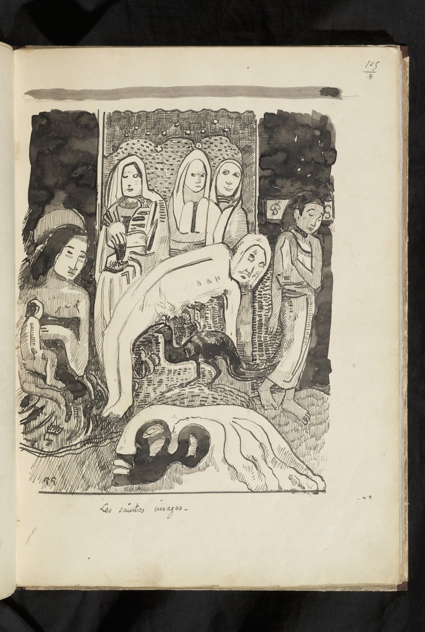 Avant et après - Zeichnung "Les saintes images" von Paul Gauguin