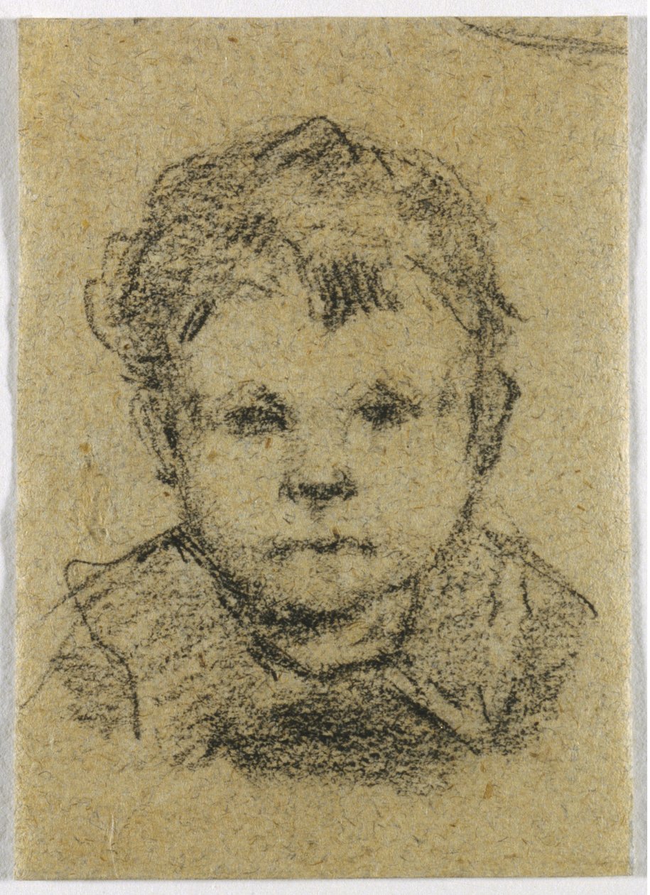 Emil Gauguin als Kind, mit einem Kragenhemd von Paul Gauguin