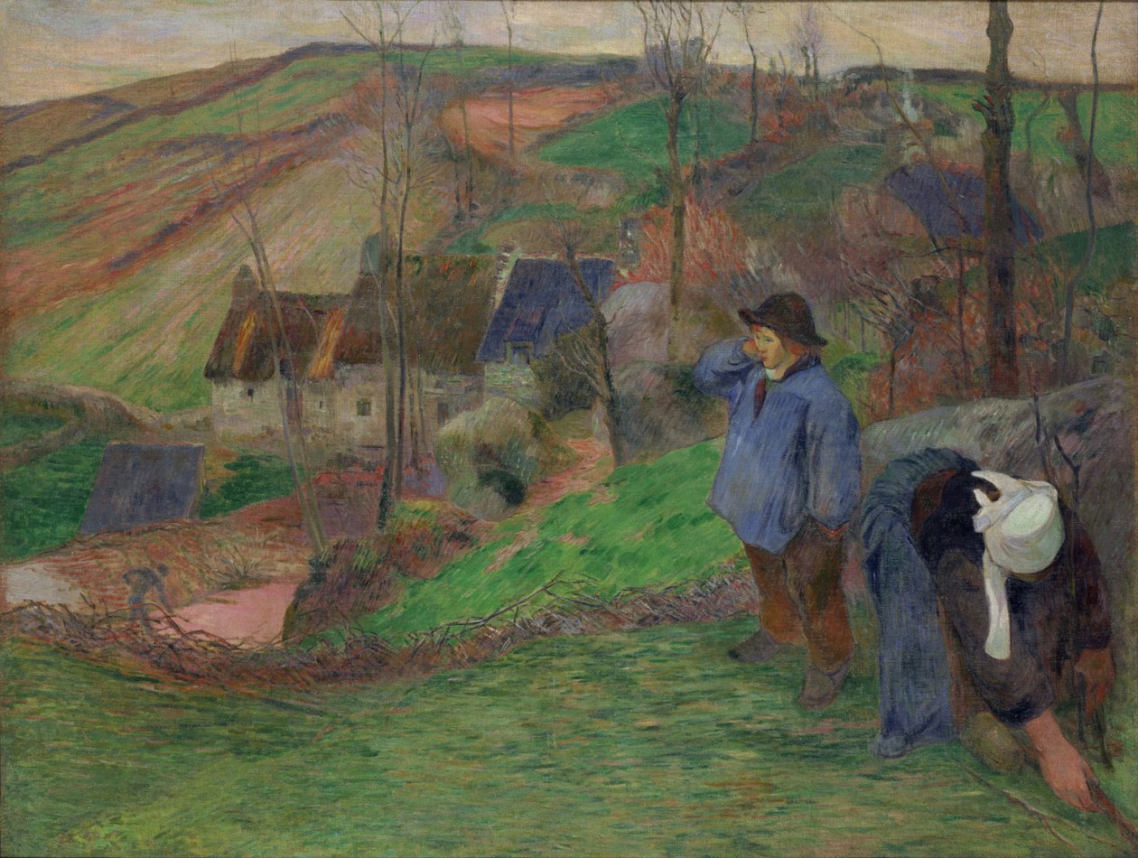 Landschaft in der Bretagne von Paul Gauguin