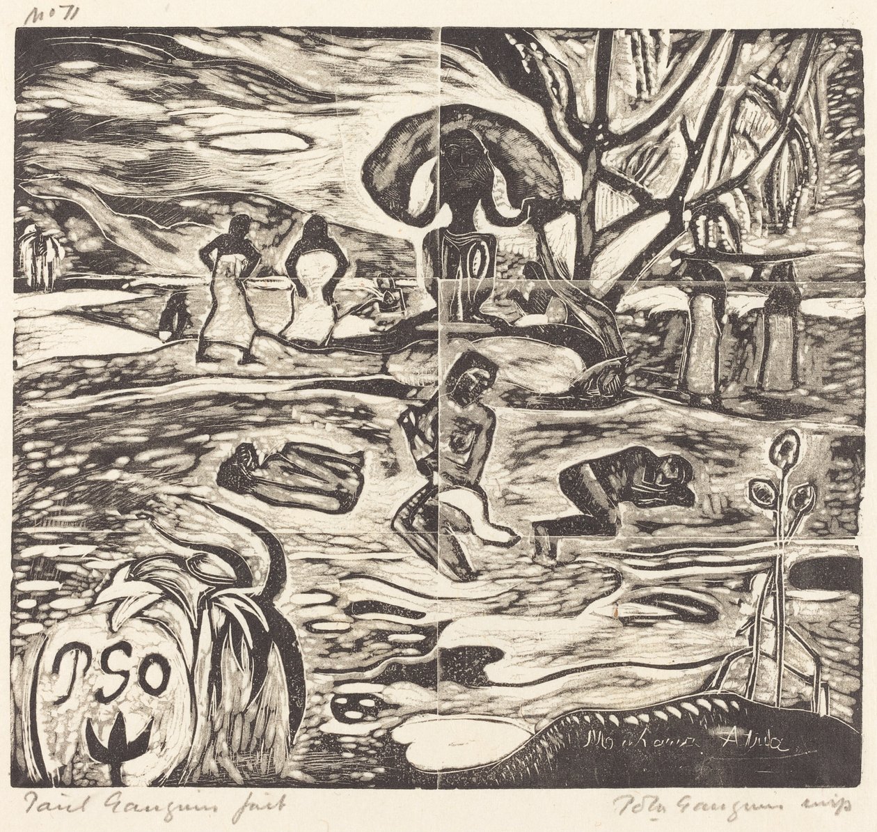 Mahana Atua (Die Speise der Götter) von Paul Gauguin
