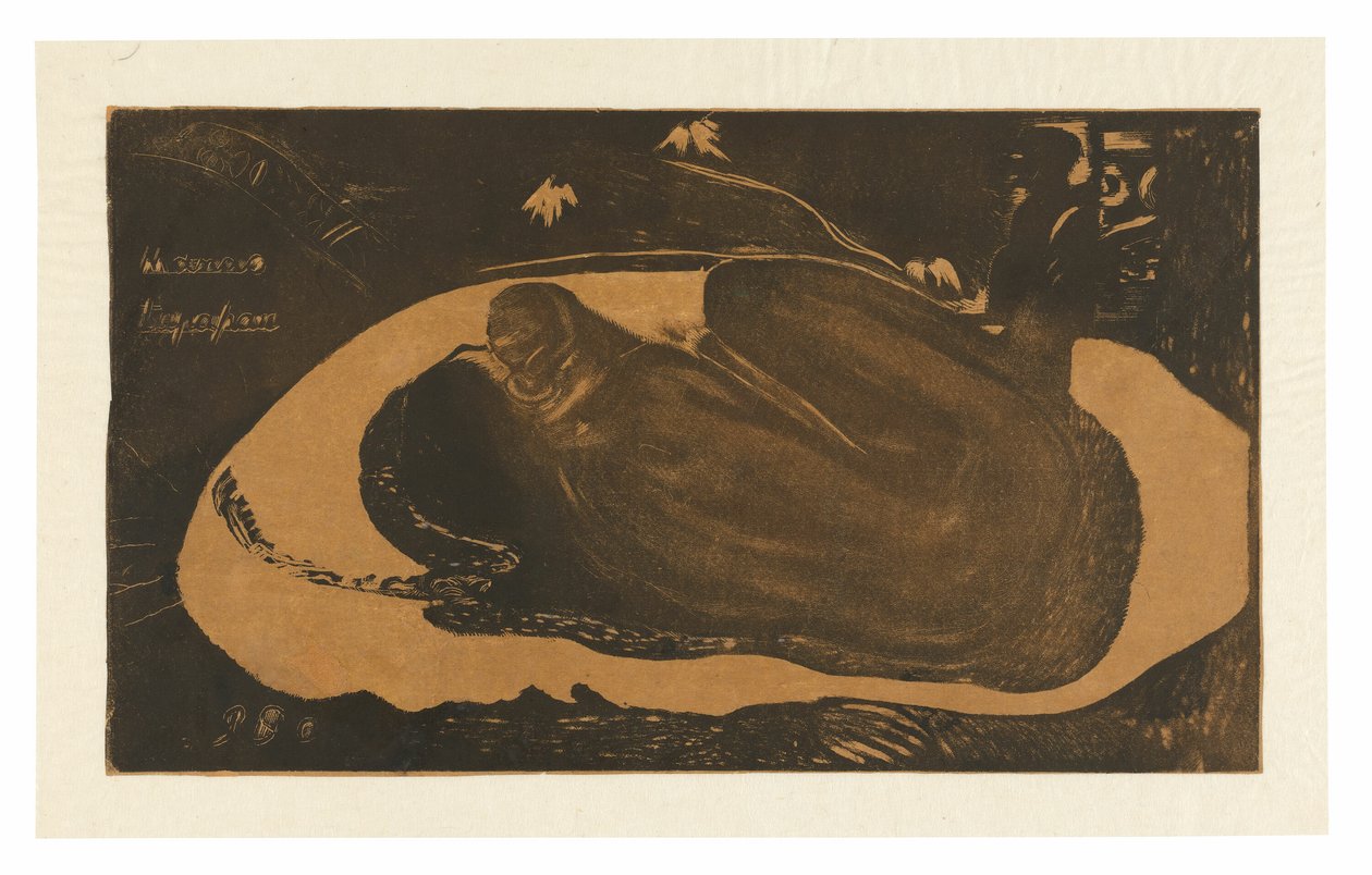 Manau tupapau (Sie denkt an den Geist oder der Geist denkt an sie), aus der Noa Noa Suite von Paul Gauguin