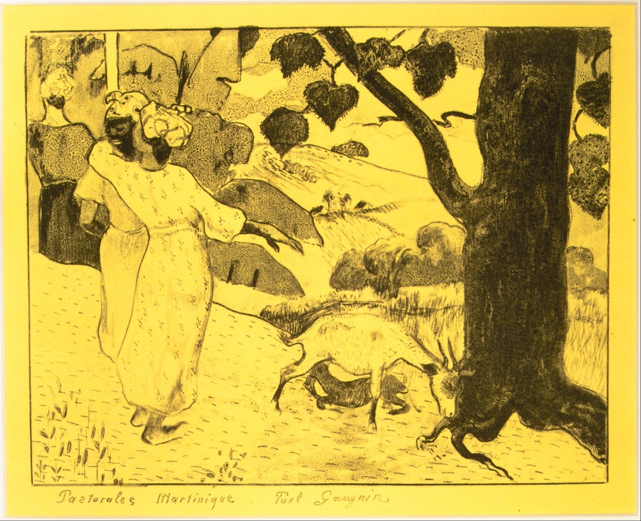 Martinique Pastoralen, aus der Volpini Suite: Dessins lithographiques, 1889 von Paul Gauguin