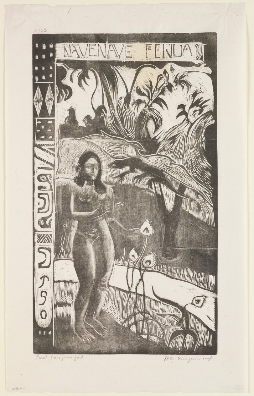 Nave Nave Fenua, aus der Serie „Noa Noa“ von Paul Gauguin