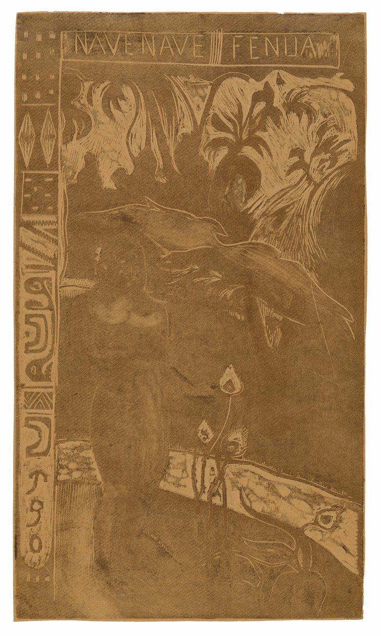 Nave nave fenua (Wunderbares Land), aus der Noa Noa Suite von Paul Gauguin