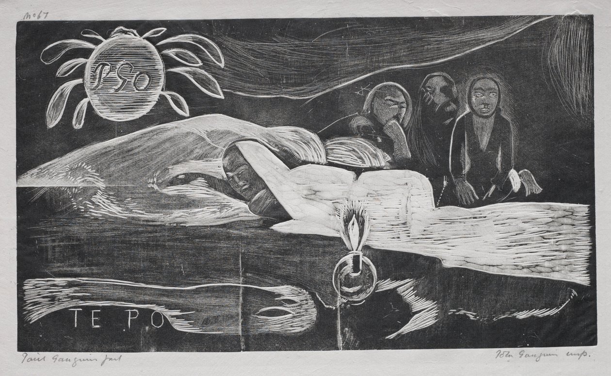 Noa Noa: Te Po Ewige Nacht, 1893-94 von Paul Gauguin