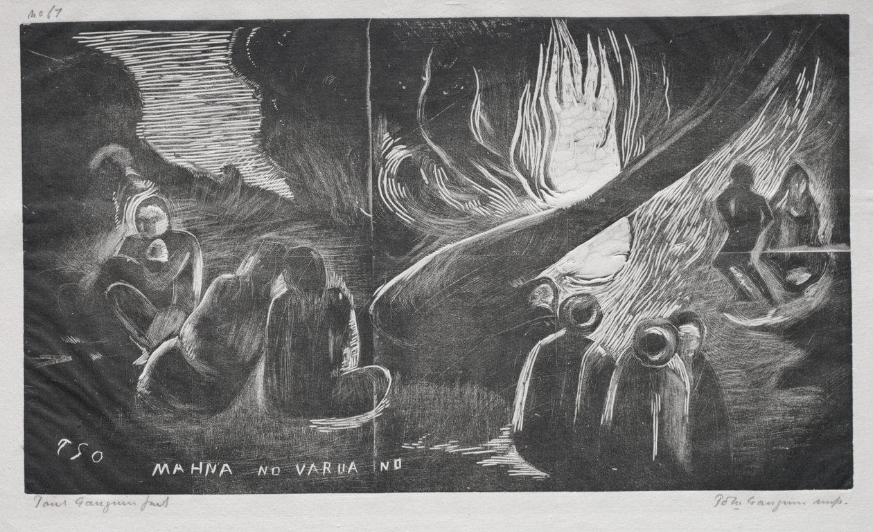 Noa Noa; Der Teufel spricht (Mahna No Varua Ino) von Paul Gauguin