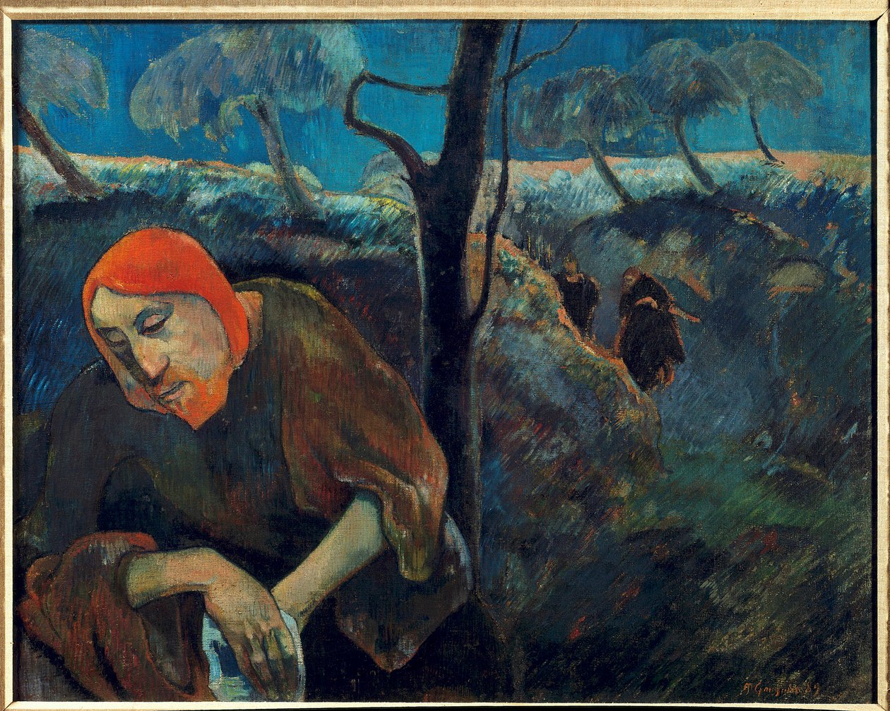 Selbstporträt oder „Christus im Garten Gethsemane“ Gemälde von Paul Gauguin (1848-1903) 1889 Palm Beach. Norton Museum of Art von Paul Gauguin