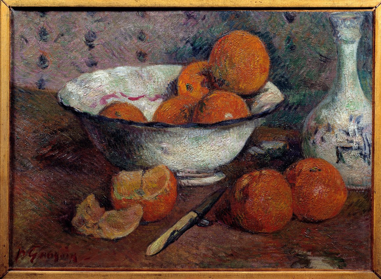 Stillleben mit Orangen. Gemälde von Paul Gauguin, circa 1880 von Paul Gauguin