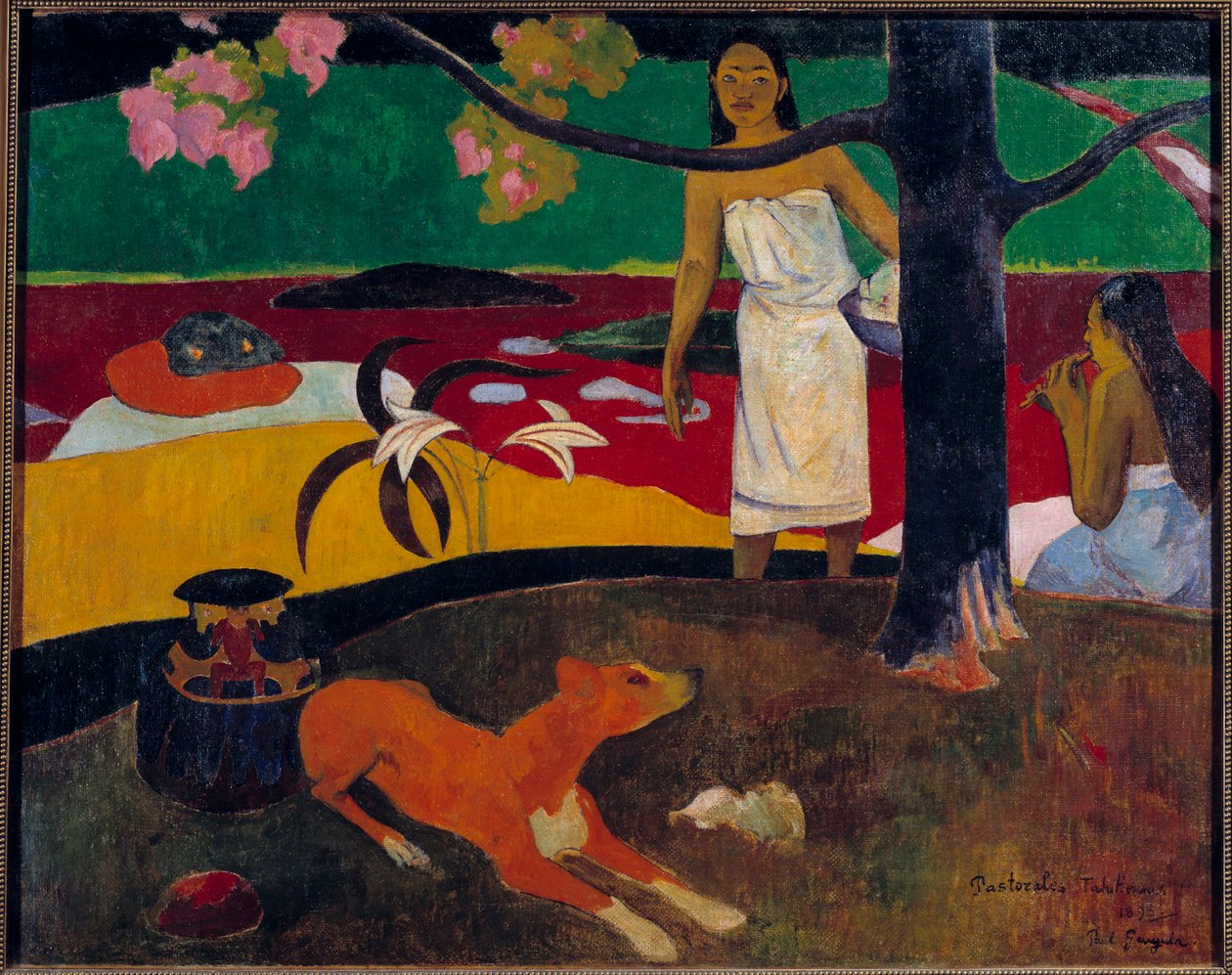 Tahitianische Szene von Paul Gauguin