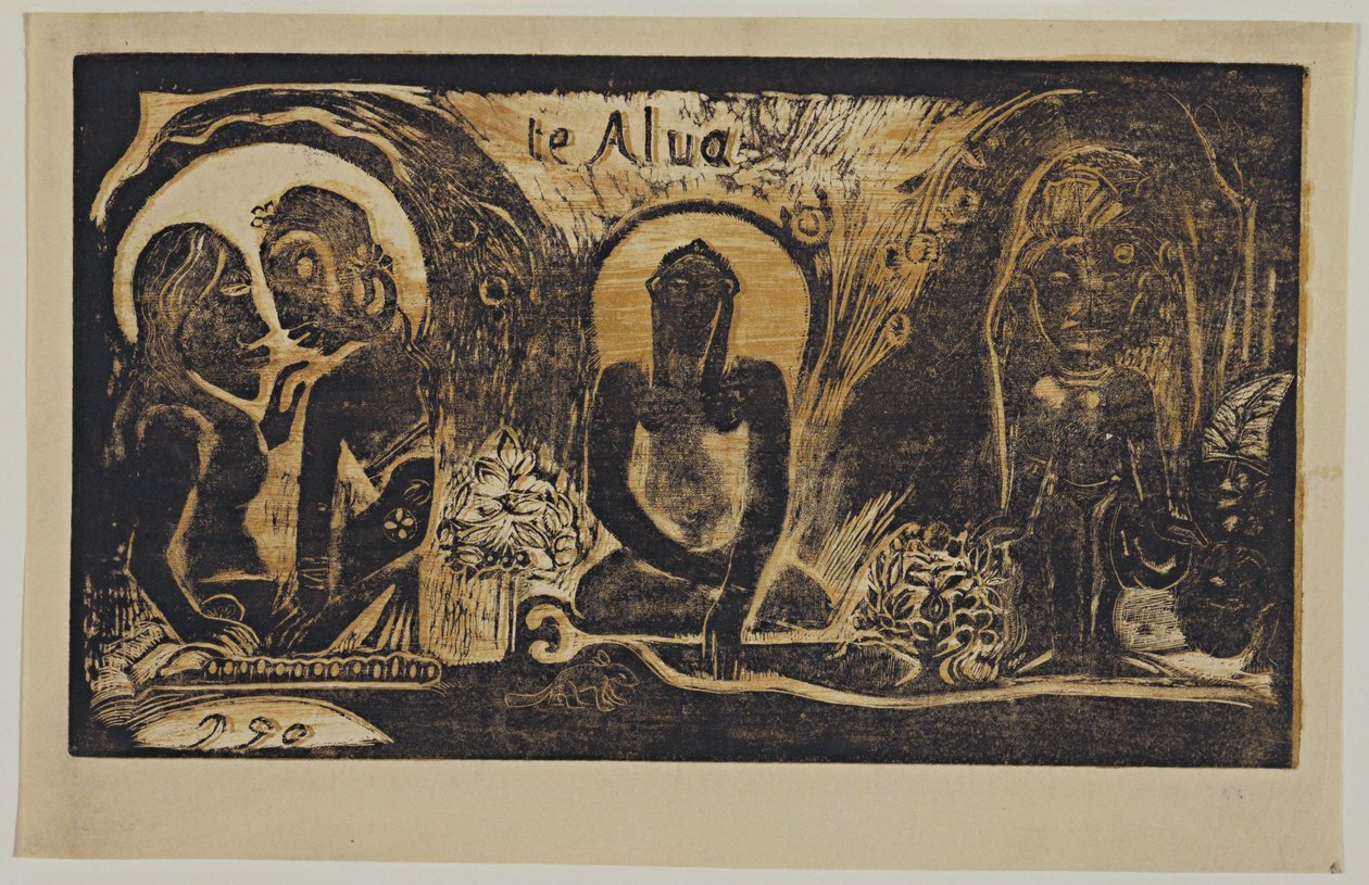 Te Atua Die Götter aus der Serie Noa Noa, 1893-1894 von Paul Gauguin