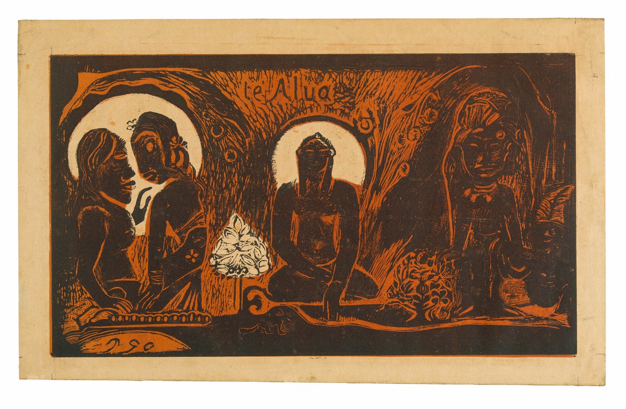 Te atua (Der Gott), aus der Noa Noa Suite von Paul Gauguin