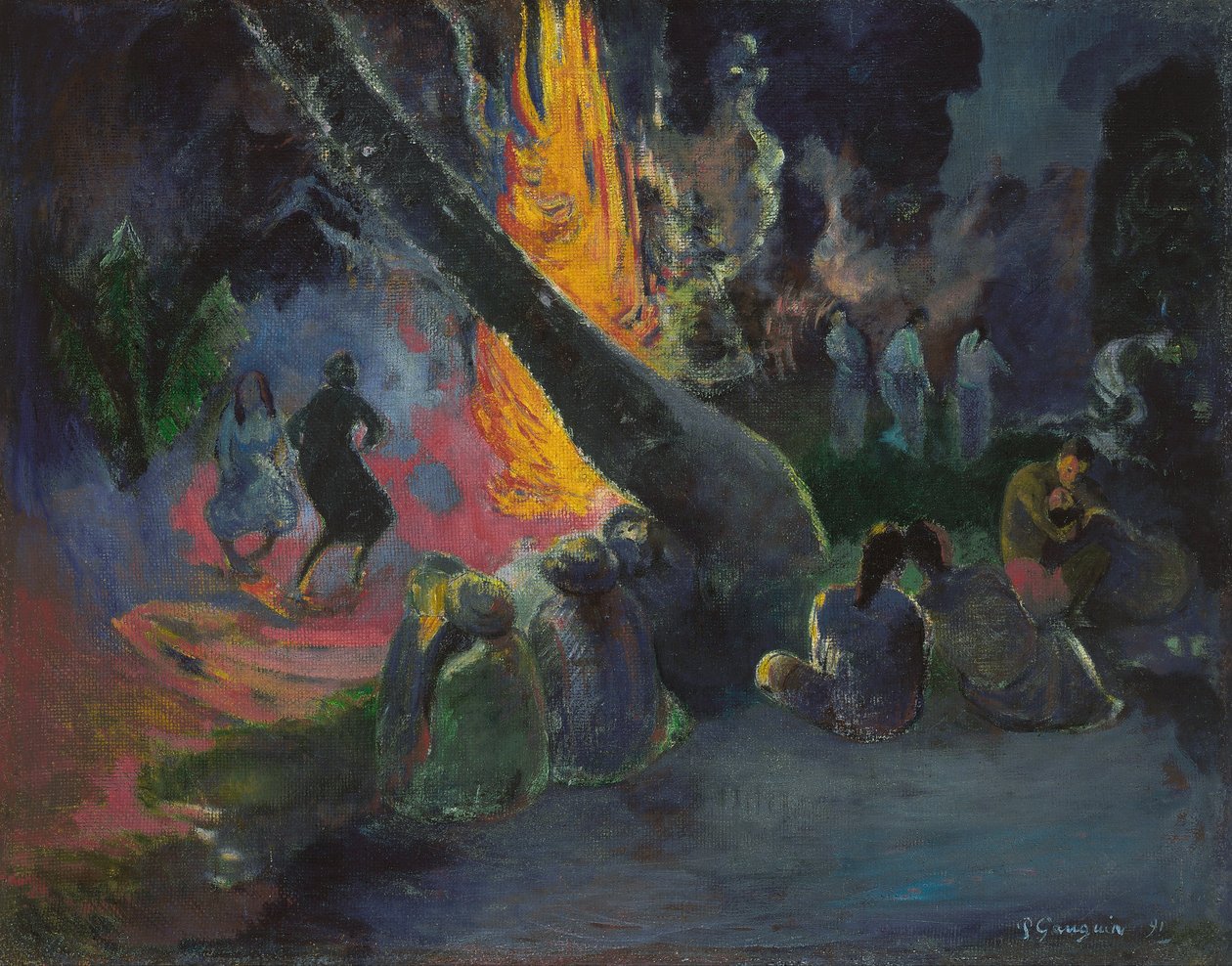 Der Feuertanz von Paul Gauguin