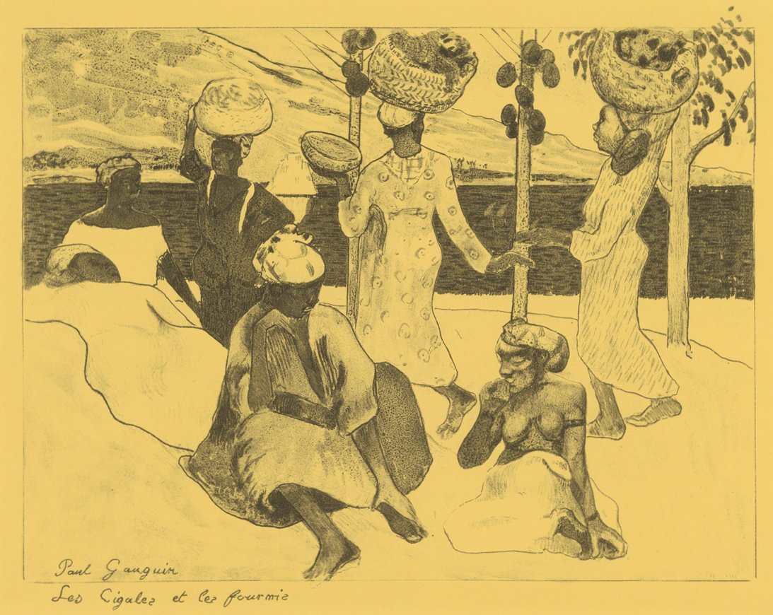 Die Heuschrecken und die Ameisen: Ein Souvenir aus Martinique, aus der Volpini-Suite von Paul Gauguin