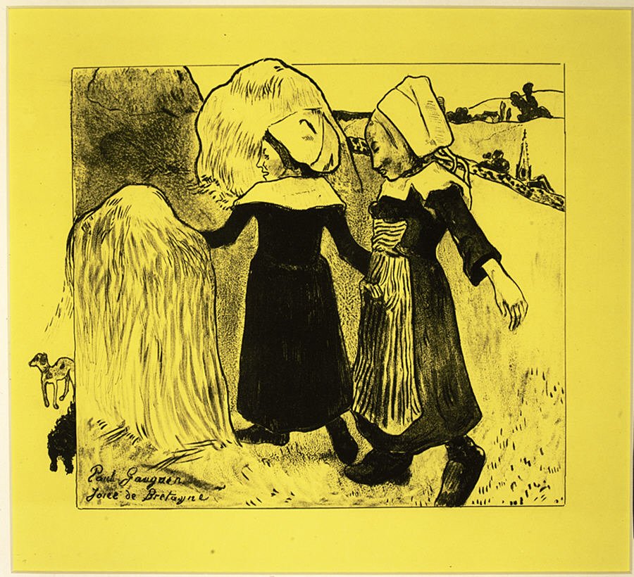 Die Freuden der Bretagne, aus der Volpini-Suite: Dessins lithographiques, 1889 von Paul Gauguin