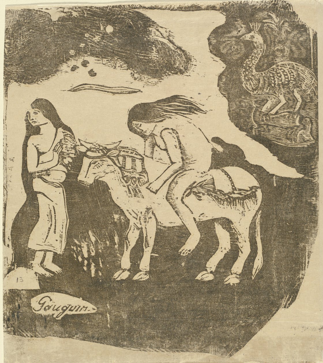 Die Entführung Europas, in oder nach 1895 von Paul Gauguin
