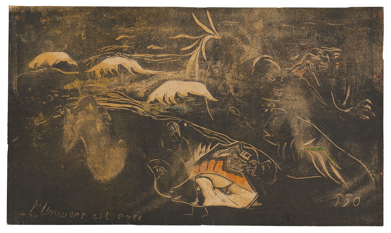 Das Universum wird erschaffen, aus der Noa Noa Suite von Paul Gauguin
