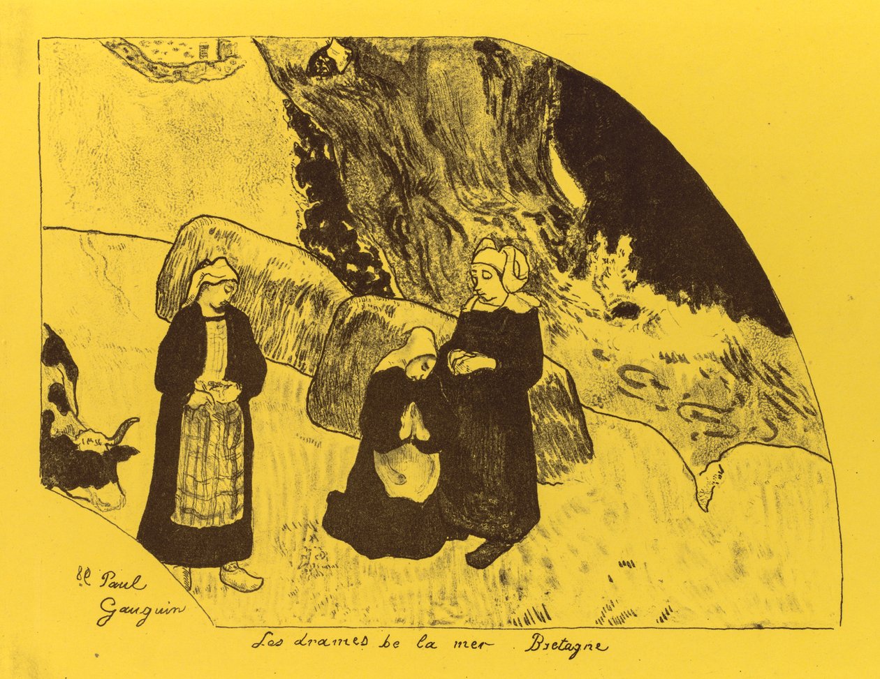 Volpini-Suite: Dramen des Meeres: Bretagne, 1889 von Paul Gauguin