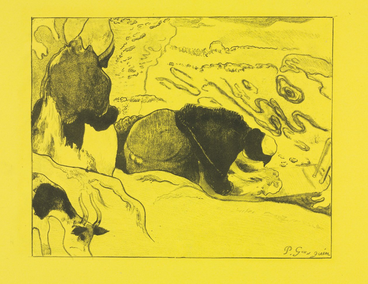 Volpini-Suite: Wäscherinnen (Les Laveuses) von Paul Gauguin