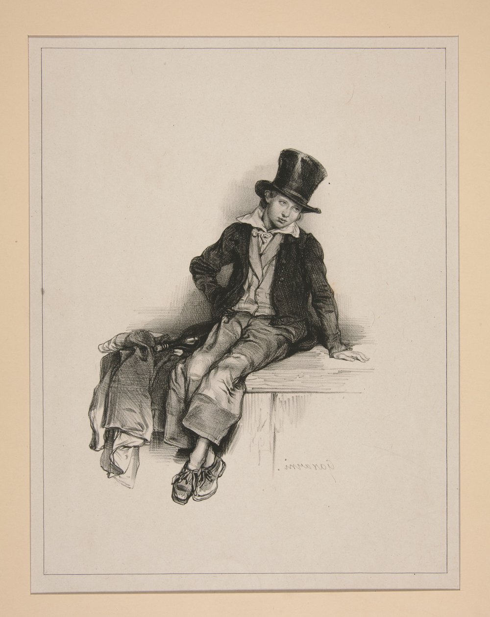 (Studie eines Kindes) von Paul Gavarni