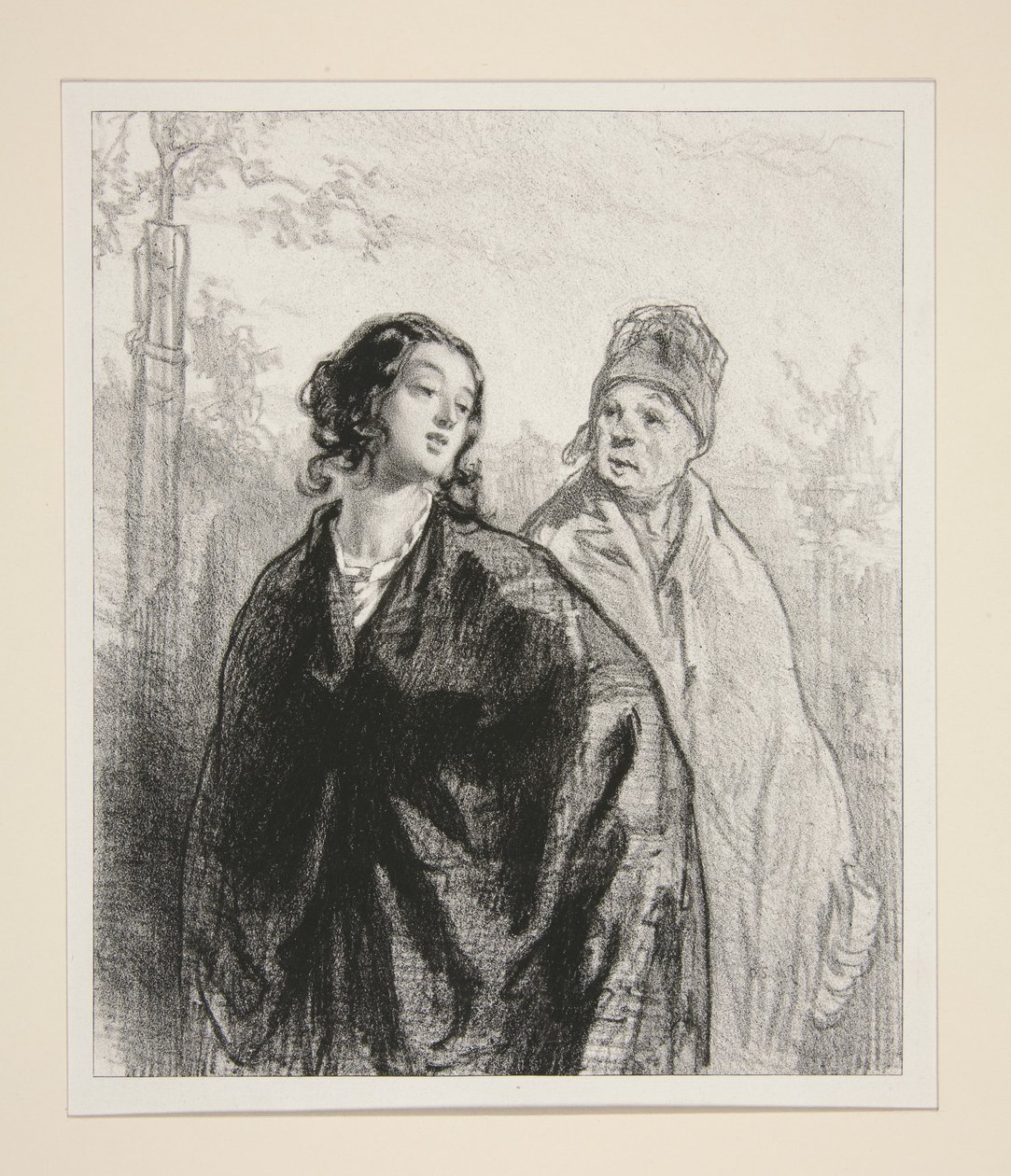 (Die Tochter und die Mutter) von Paul Gavarni