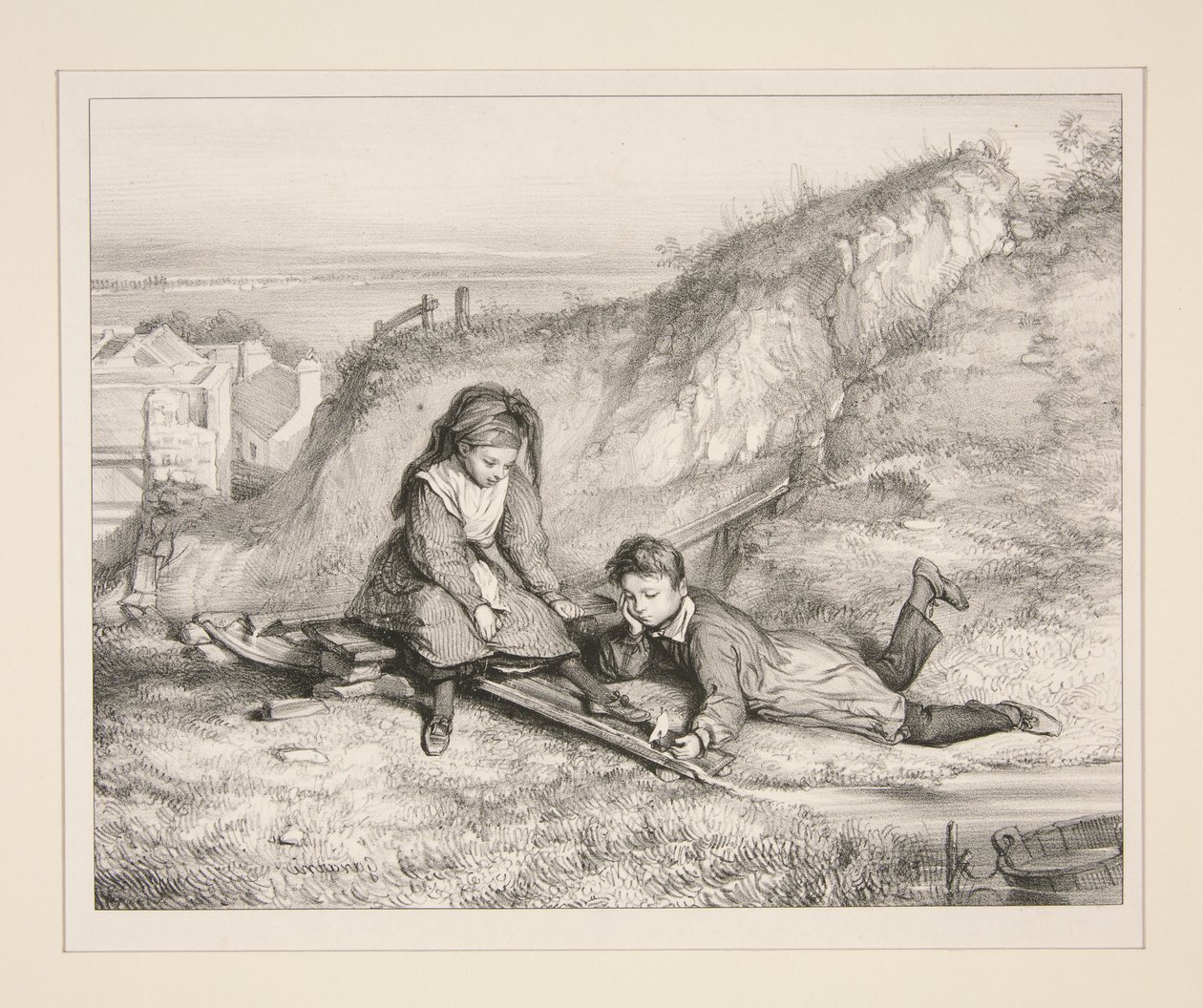 Das kleine Boot von Paul Gavarni