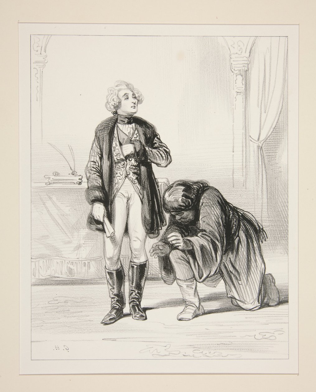 (Der Prinz) Was will dieser Mann? von Paul Gavarni