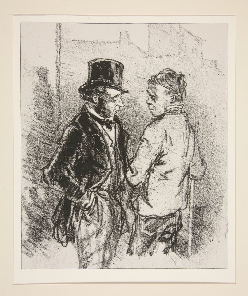(Portier und Mieter) von Paul Gavarni