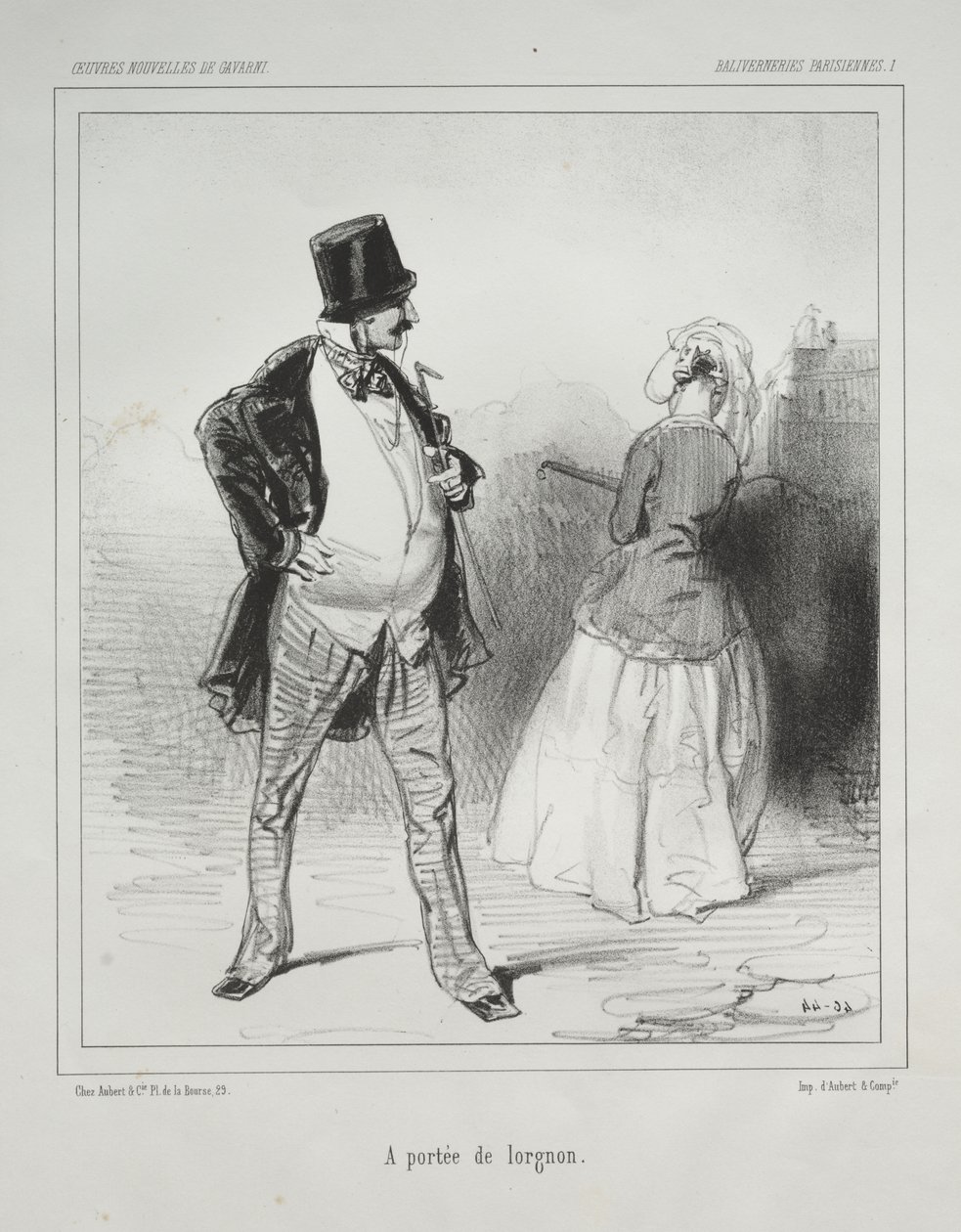 Baliverneries Parisiennes: In Reichweite des Lorgnons von Paul Gavarni