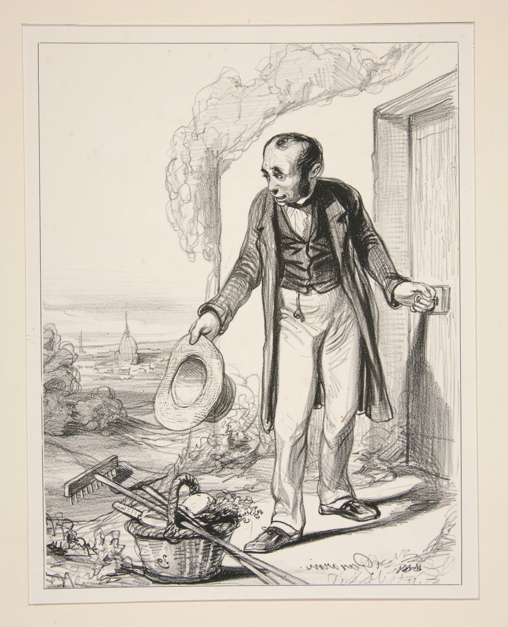 Adieu Paris! von Paul Gavarni