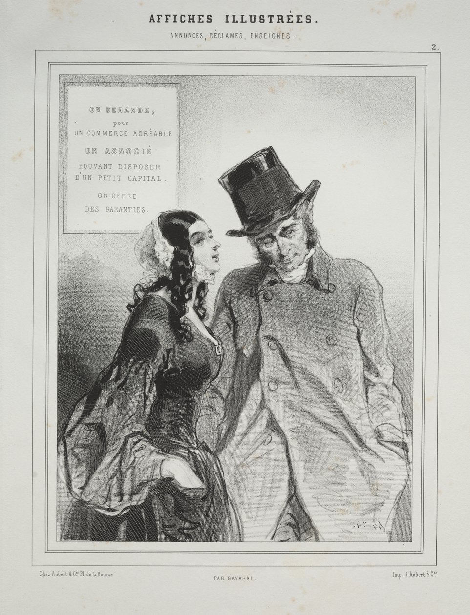 Affiches Illustrées von Paul Gavarni