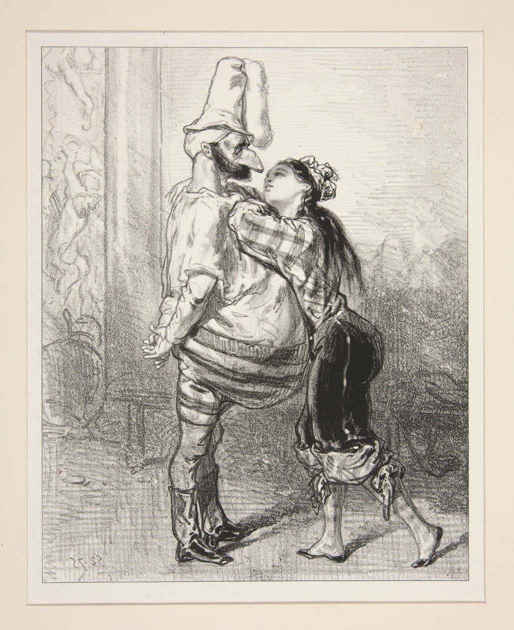 Hast du gefrühstückt, Pierrot? von Paul Gavarni