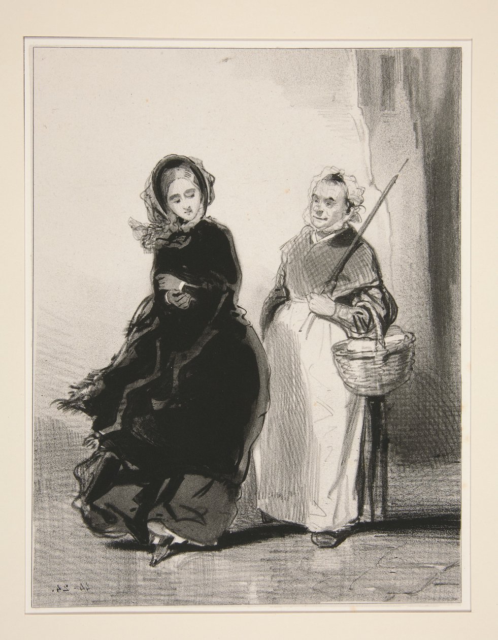 Auf dem Markt von Paul Gavarni