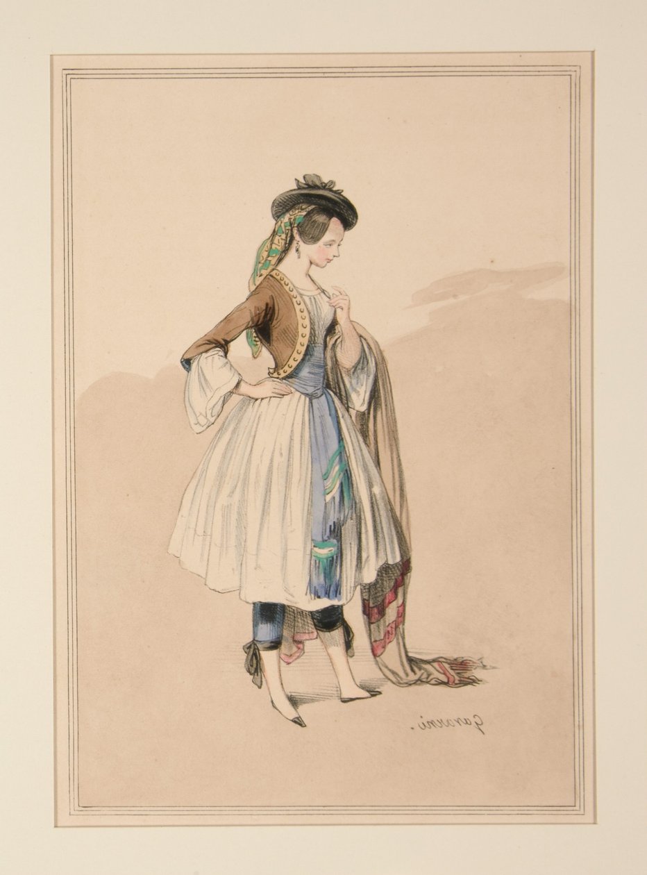 KOSTÜM DE GAVARNI, ausgeführt von Moreau, ... von Paul Gavarni