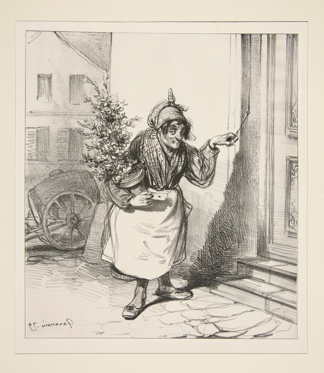Lieber Engel, meine Liebe sendet dir auf von Paul Gavarni