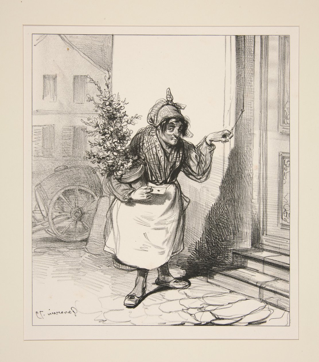 Teurer Engel, meine Liebe sendet Ihnen auf den Flügeln des Zephyrs den Duft einiger Blumen und tausend Küsse. von Paul Gavarni