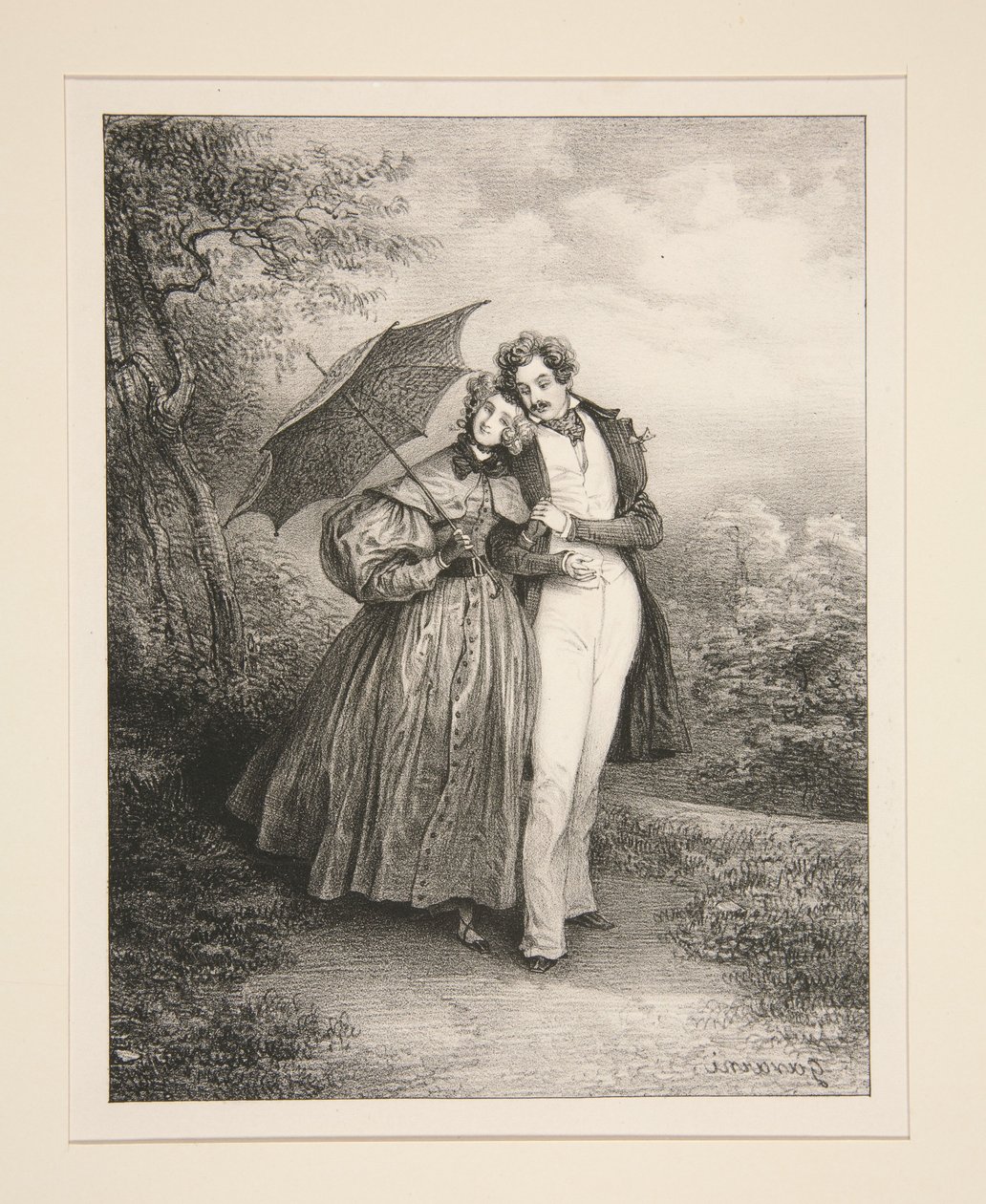 Halbtrauer von Paul Gavarni