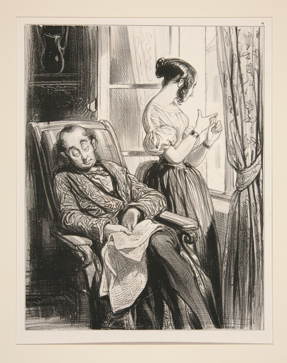 Telegraphische Depesche von Paul Gavarni