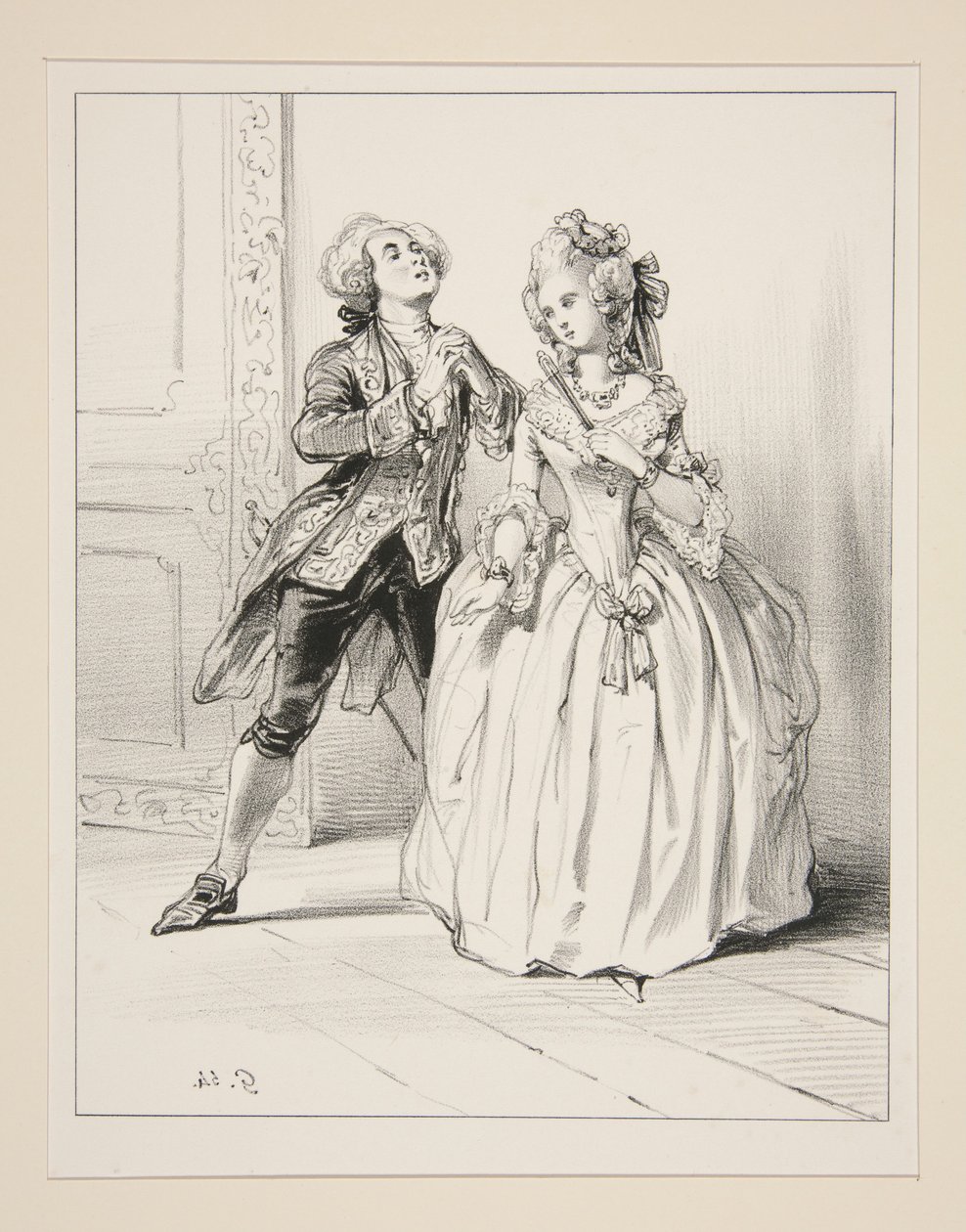 Elize (sic) (zärtlich) Lieben Sie mich, Marquis?... von Paul Gavarni
