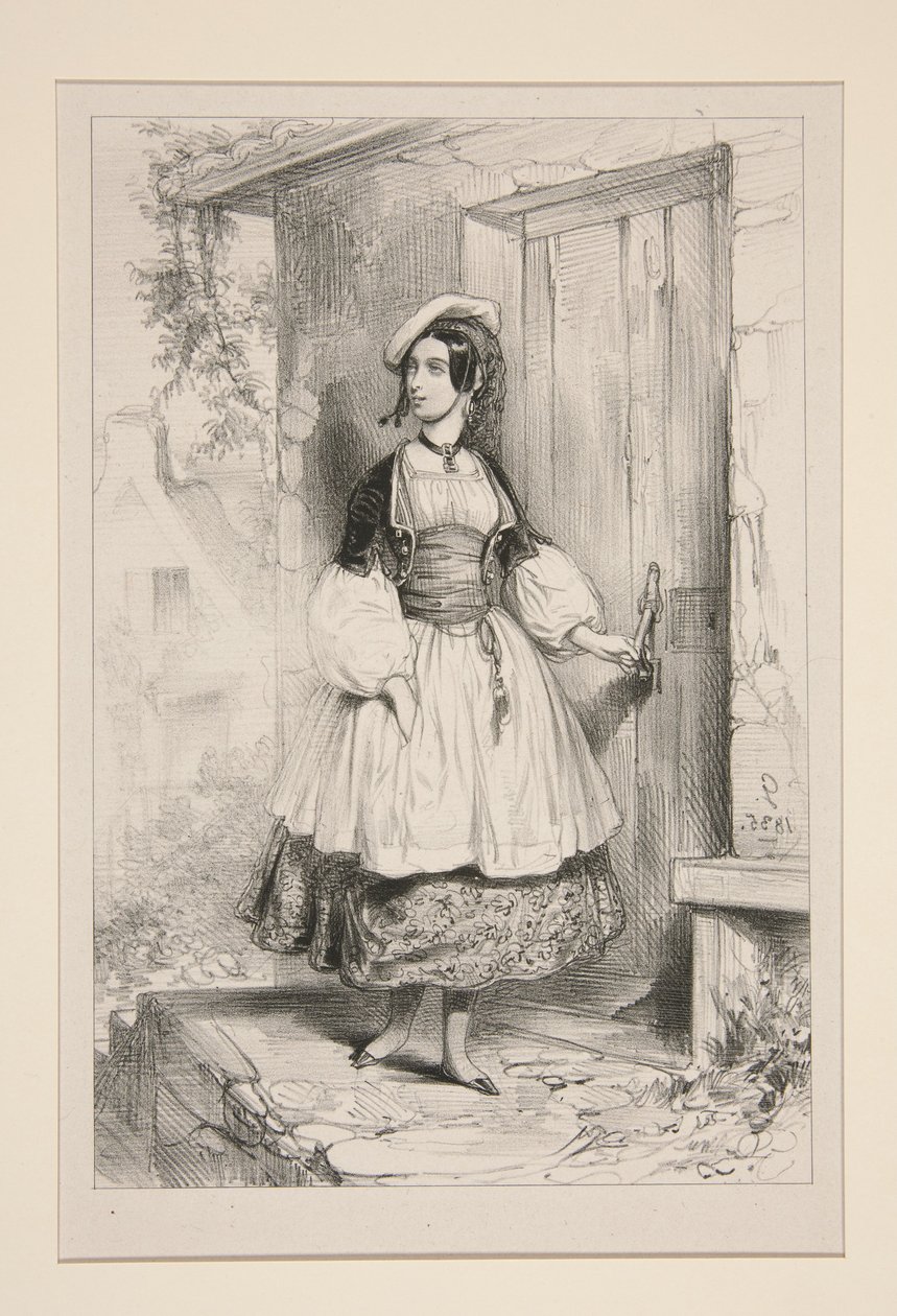 Elle Porta la Main au Leger / Marteau de Fer von Paul Gavarni