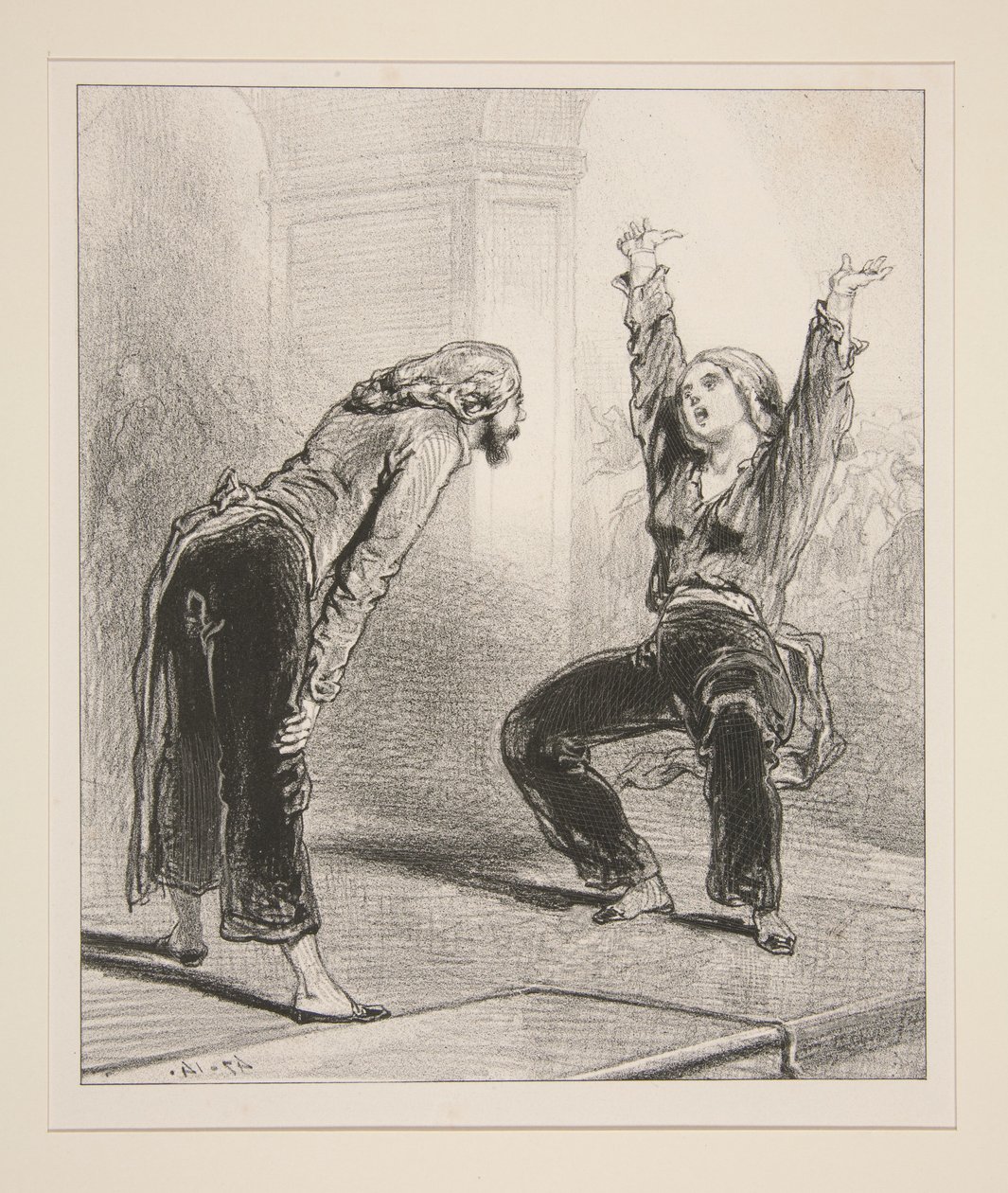 Jesus! Das ist mein Liebhaber vom Samstag! Guten Tag, Herr! von Paul Gavarni
