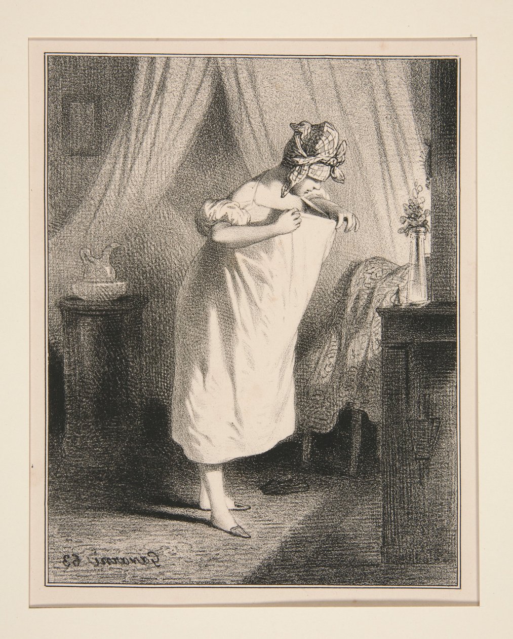 Die Suche nach dem Unbekannten. von Paul Gavarni