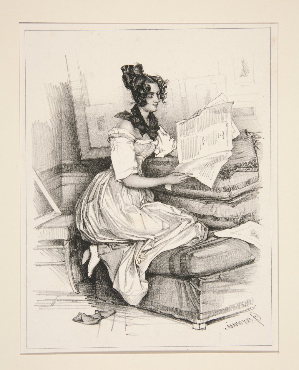 Vorlesung des Künstlers von Paul Gavarni