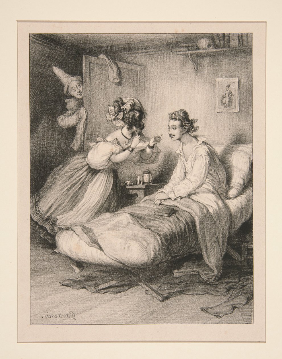 Die Intrige zu Hause von Paul Gavarni