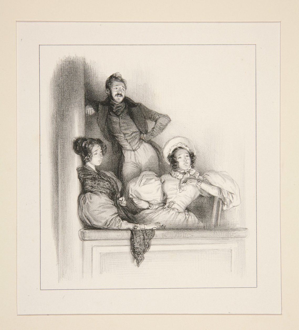 La Loge Des Bouffes von Paul Gavarni