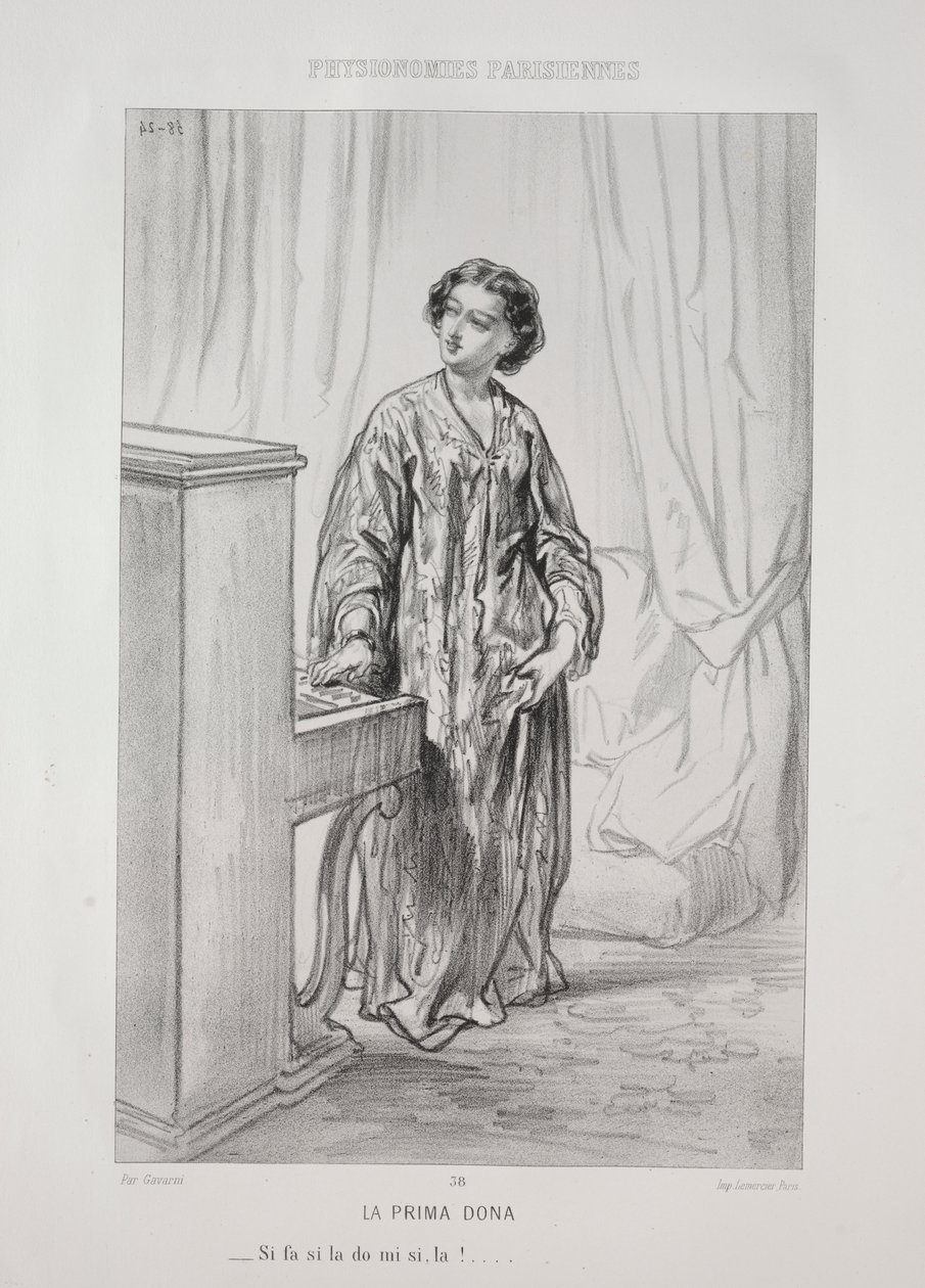 Die Prima Dona von Paul Gavarni